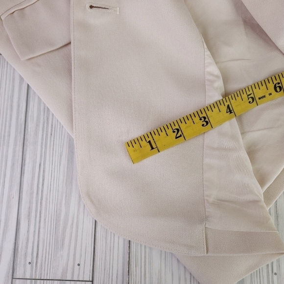 4th + Reckless Sleeveless Single Breast Oversized Blazer in Cream Size Small - Picture 15 of 15